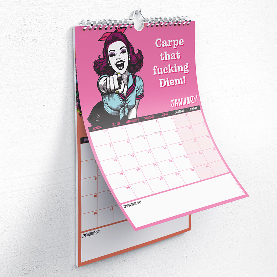 F*cking Fabulous 2026 Calendar | A4 | 13 months (inc January 2027)