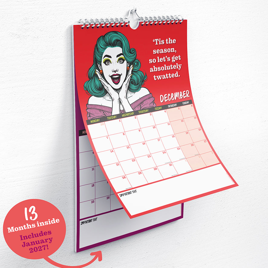 F*cking Fabulous 2026 Calendar | A4 | 13 months (inc January 2027)