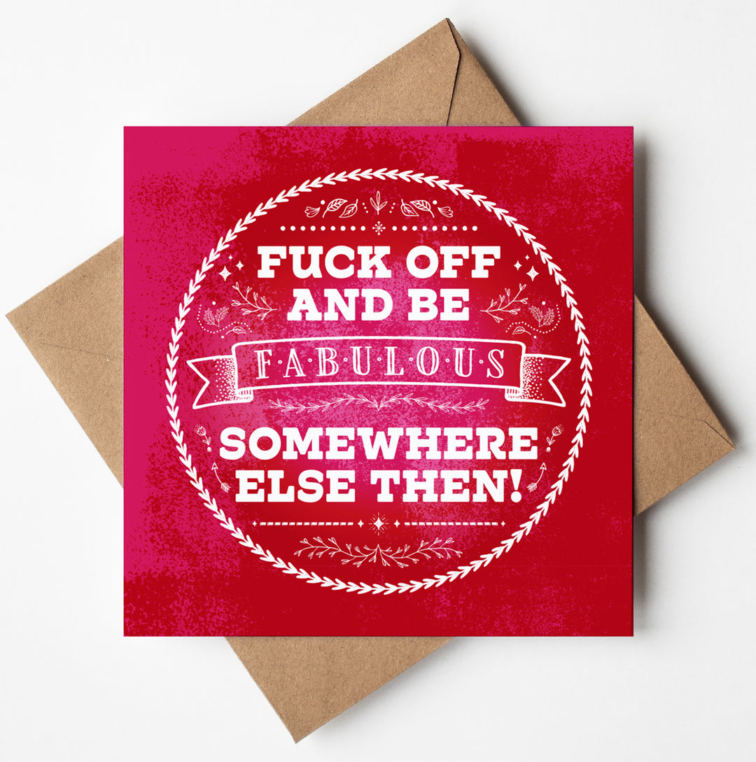 Fuck Off Fabulous Scandi Card