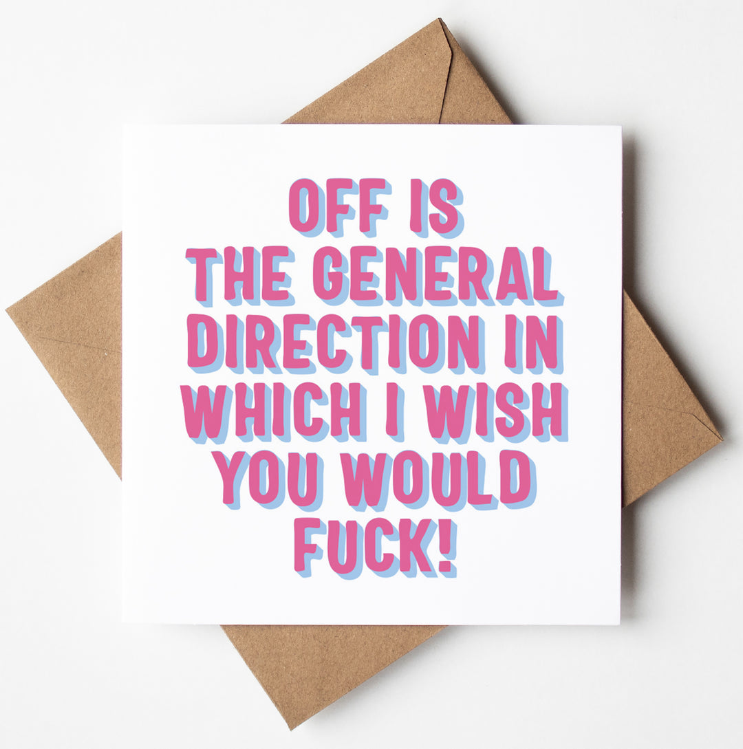 Off Is The Direction Type Card