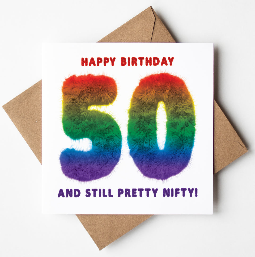 Happy Birthday 50 And Still Pretty Nifty! Milestone Birthday Card
