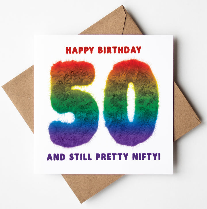 Happy Birthday 50 And Still Pretty Nifty! Milestone Birthday Card