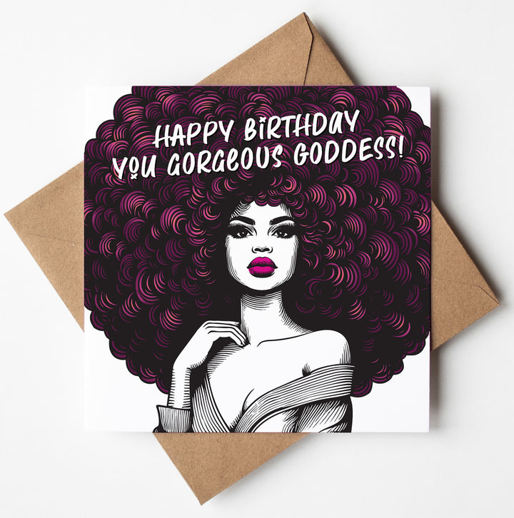 Happy Birthday You Gorgeous Goddess! Vintage Babes Birthday Card