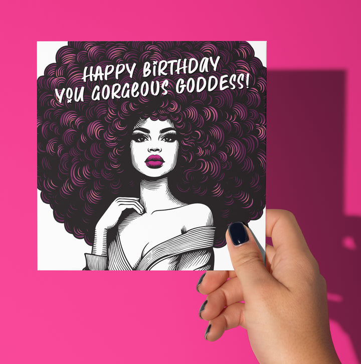 Happy Birthday You Gorgeous Goddess! Vintage Babes Birthday Card