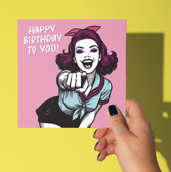 Happy Birthday To You! Vintage Babes Birthday Card