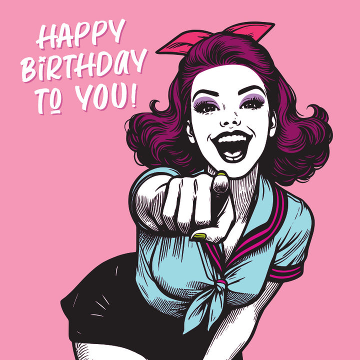 Happy Birthday To You! Vintage Babes Birthday Card