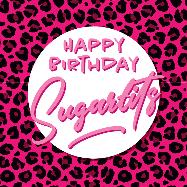 Happy Birthday Sugartits Pink Panther Card