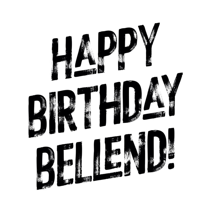 Happy Birthday Bellend! Harlem Card