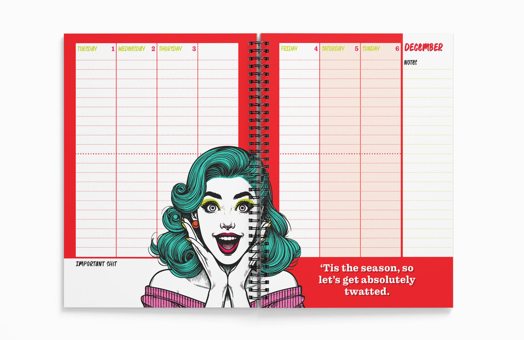 F*cking Fabulous 2026 Diary | Everyday A5 week to view | Month to view | 160 pages