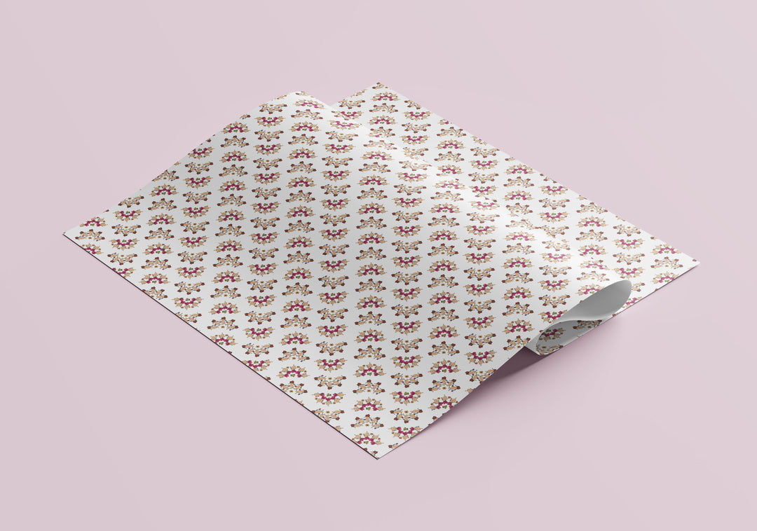 SALE! Middle Finger Floral Gift Wrap (Folded Sheet)